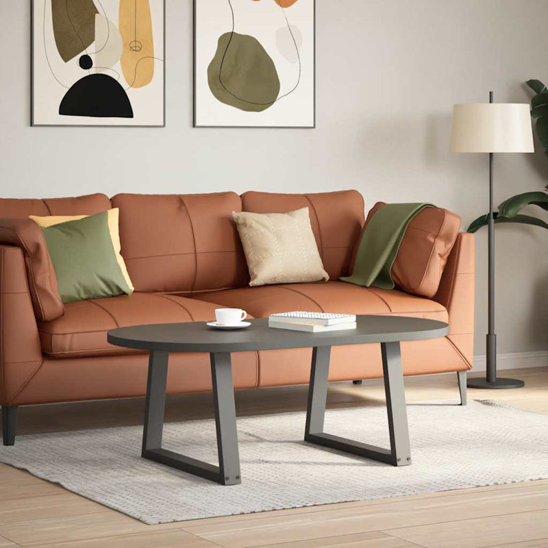 Auvil Table Leg, Anthracite, 43.3cm H x 60cm W x 6cm D