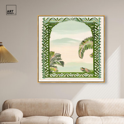 «Palm View Vista», art côtier moderne par 