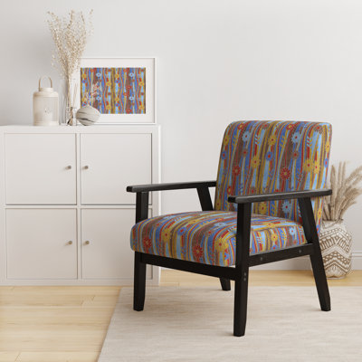 Kaibito - Upholstered Mid-Century Accent Arm Chair