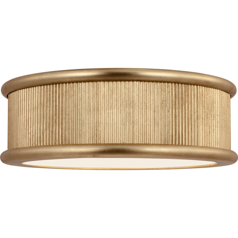 Ritz Flush Mount, 6" H x 18" W x 18" D, Gild