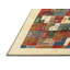 Tapis beige/rouge contemporain-650067084