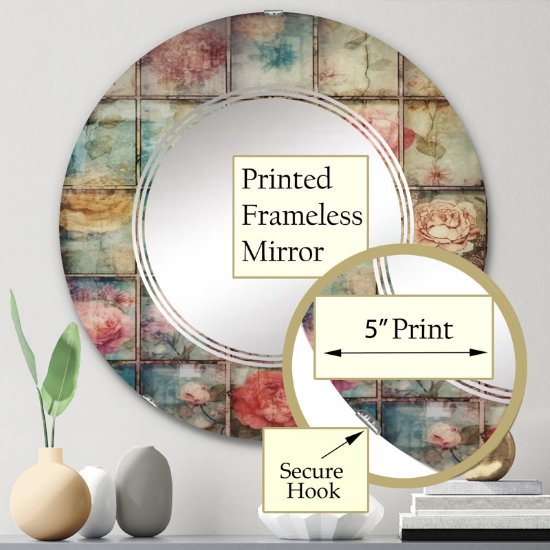 Miroir mural Arquell, 24 po x 24 po