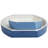 Garyville Wood Handmade Distressed Two Toned Boat Blue Decor Tray Set