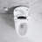 Elongated Smart Toilet With Elongated Heated Bidet Seat, Intelligent Toilet With Bidet Built-In, Feet Sensor,Auto Open/Close Seat, Off Seating AUTO Flush, Night Light, Warm Water & Dryer