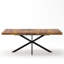 Table de salle à manger rectangulaire extensible rétro, dimensions 55,11"-70,86", couleur marron, coffre de rangement, idéale pour recevoir des invités.