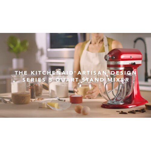 KSM155GBSR Kitchenaid Artisan® Design Series 5 Quart Tilt-Head Stand Mixer  with Glass Bowl