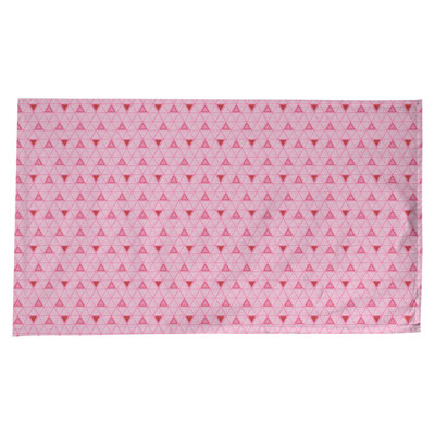 Nappe géométrique en coton - Triangles dessinés à la main, collection Jordao, lavable à la machine
