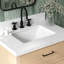 Meuble-lavabo simple en bois massif 30 po avec plateau en quartz Carrara de 1,5 po Tidworth-718797188-732664374