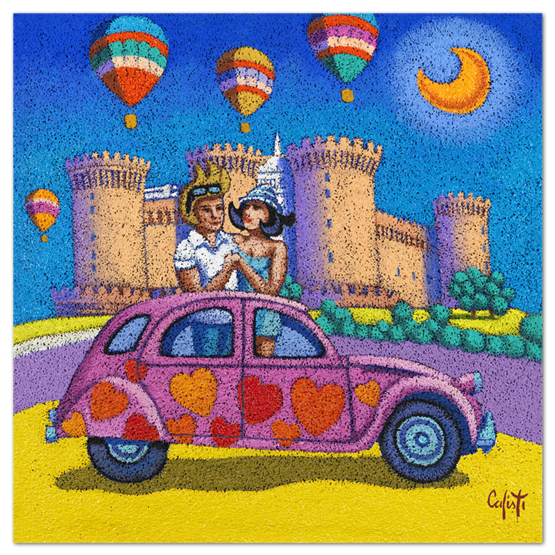 Naples 1 Piece Wall Art on Glass, 65cm H x 65cm W