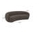 Kendall 120" Java Brown Textured Chenille Sofa