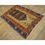 Tapis brun à tissage plat anatolien brun des années 1890 3 pi 7 po x 4 pi 10 po
