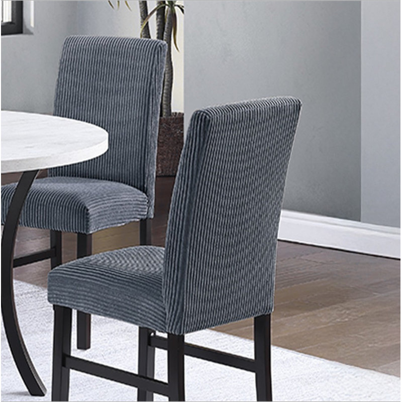 Ensemble de salle à manger 5 pièces Modern Elegant, Gris foncé