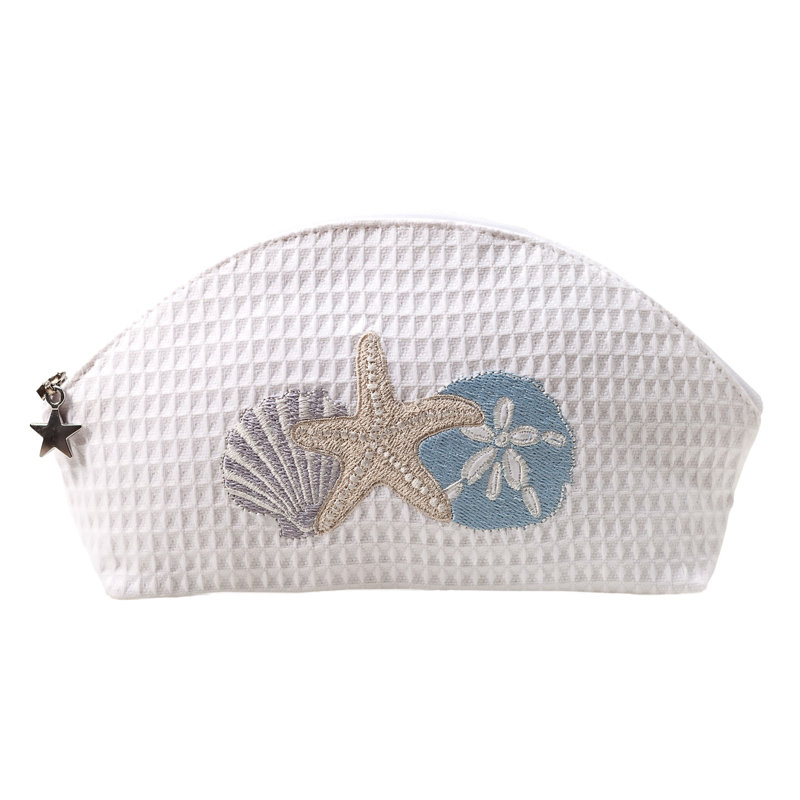 Shell Trio Waffle Weave Cosmetic Makeup Organizer