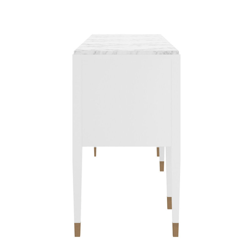 Eave Sideboard With Stone Top | Uplifting White, White