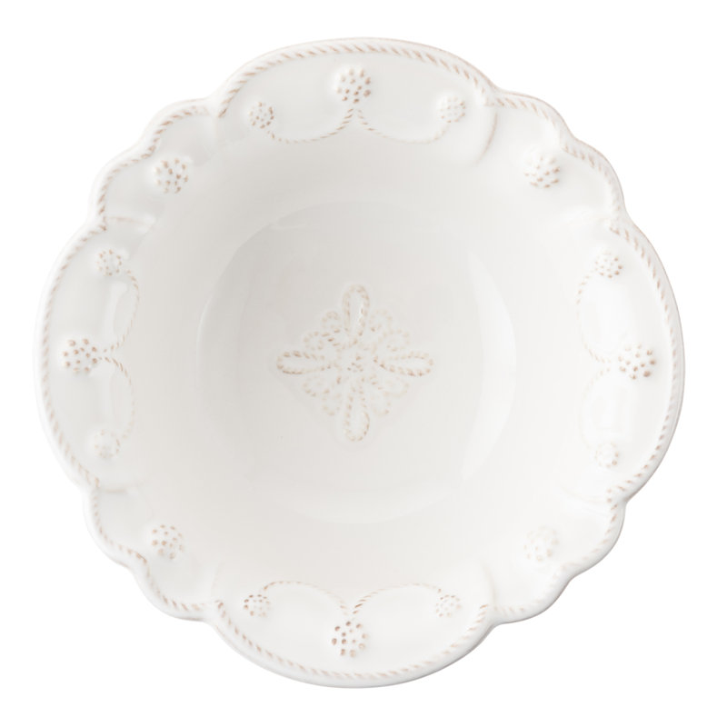 Jardins du Monde Cereal/Ice Cream Bowl - Whitewash