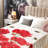 Red Geranium Blanket Spring Summer Flower Throw Blanket ...