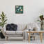Bright Garden Blooms sur cadre flottant vert, design par Nan-366516429-366516464