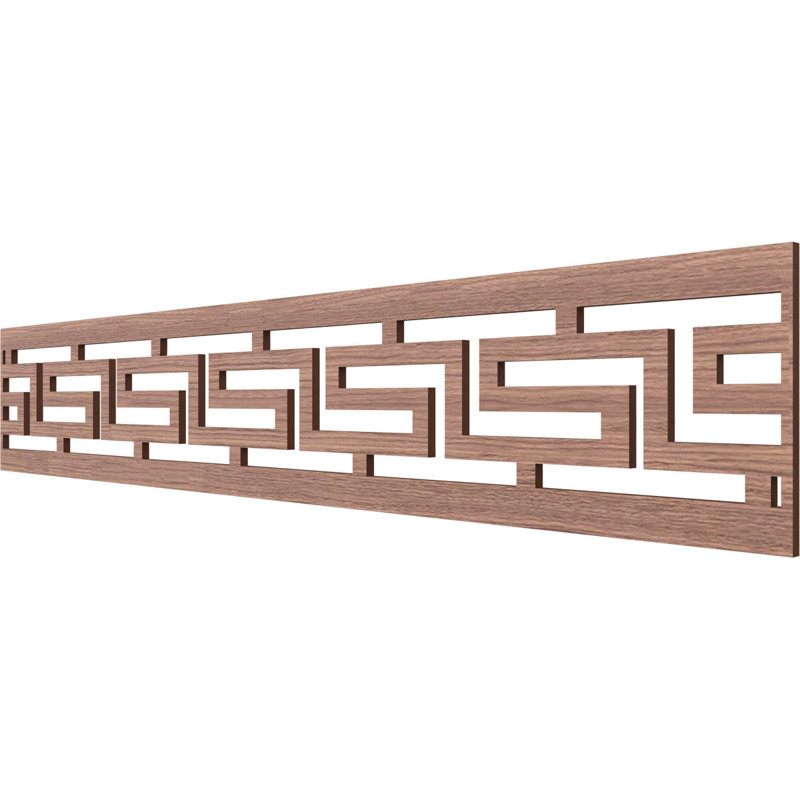 Moulure de panneau H T, Noyer, H 8 po x l 46,625 po x P 0,375 po