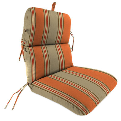 22" x 45" Outdoor Chair Cushion with Ties and Loop