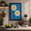 Twin Daisies Botanical - Wrapped Canvas-829451784-829451787