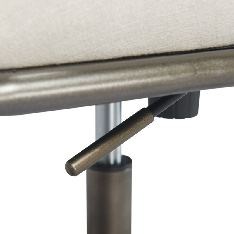 Chaise de bureau Neo, Or antique, Blanc