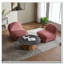 Fauteuil d'appoint pivotant en velours-2084246414