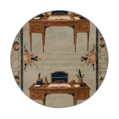 Tapis d'intérieur et d'extérieur brun français