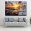 Art mural en verre trempé Beach Sunset-129449254