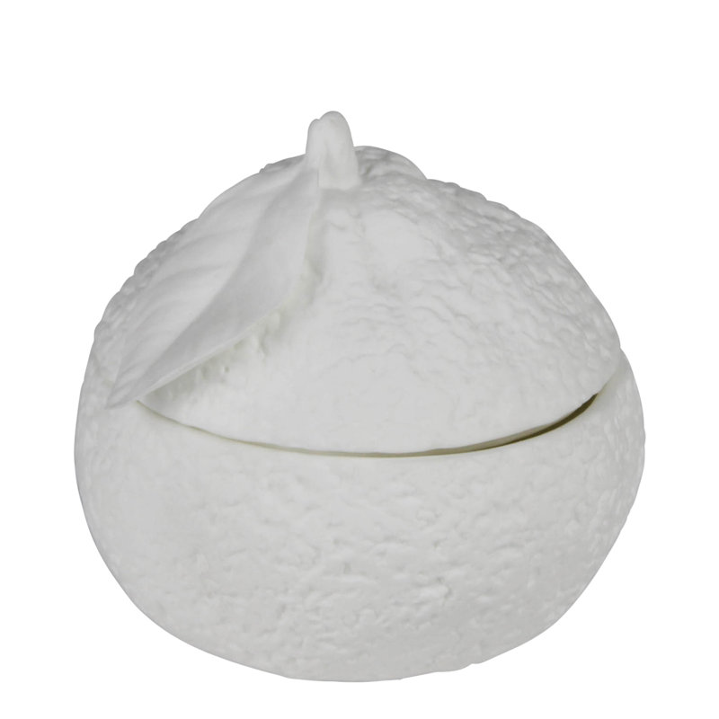 Mandarine orange, porcelaine tendre