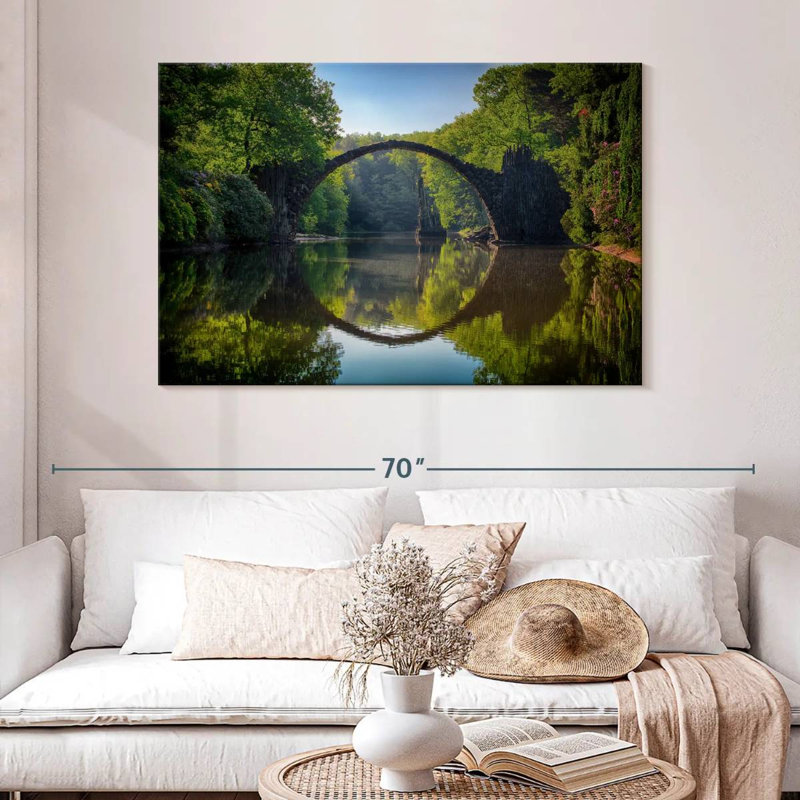 Lilie Bridge Reflection, 32" H x 48" W