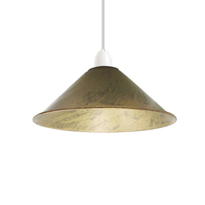 Vintage Industrial Metal Cone Lamp Shade Replacement for Ceiling Lights, Wall Lamps and Chandeliers for For Living Room, Bedroom, Kitchen, Hallway Lighting