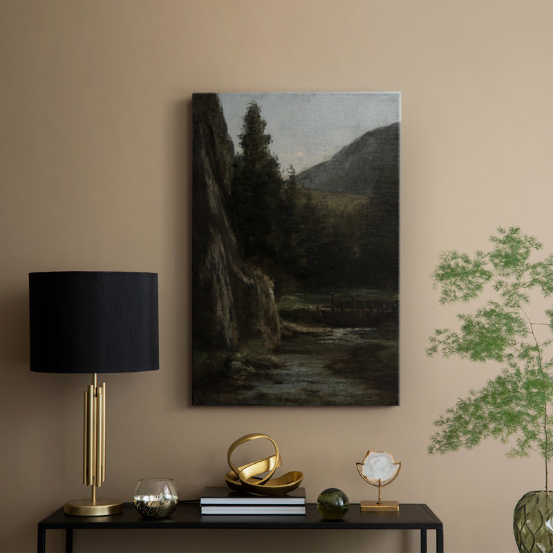 Paysage rétro CXLVI - galerie enveloppée Cavas, H 60 po x l 40 po