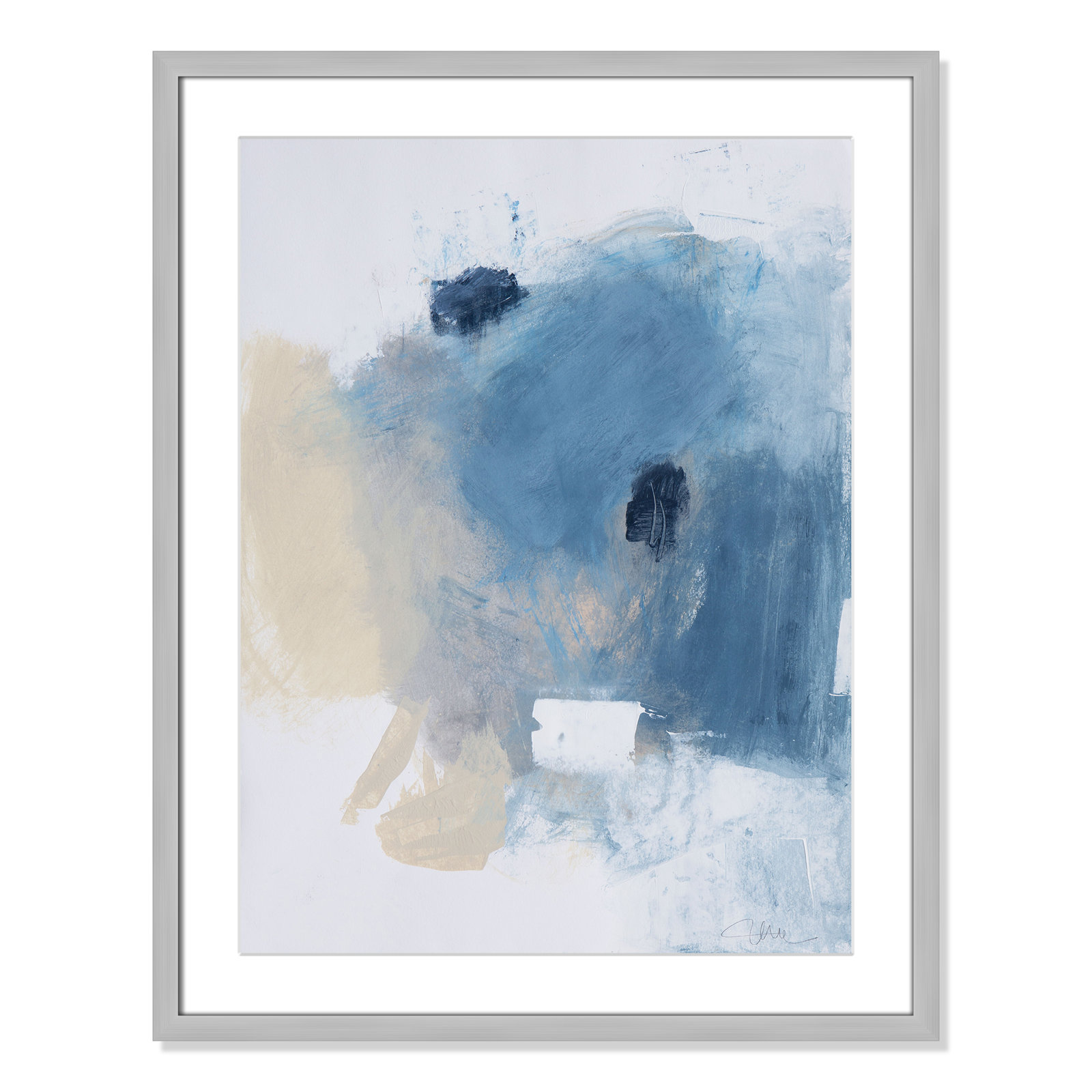 Runa "Coastal Carnival I" Print, Silver Single Picture Framed Paper, White, 29.5" H x 23.5" W x 1.25" D
