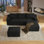 Canapés modulaires confortables Boneless Couch pour le salon, canapé modulaire en U en forme de nuage, canapé modulaire minimaliste avec assise profonde