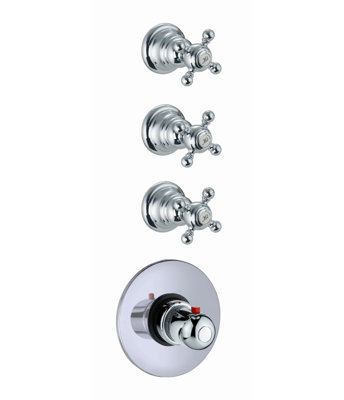 Robinet thermostatique Elizabeth avec trois poignées de contrôle de volume Elizabeth