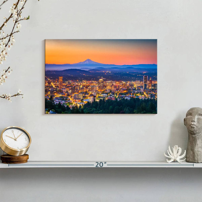 Sireci Tacoma Sunset Skyline, 8" H x 12" W