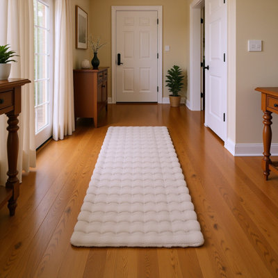 Solid Colour Knitted Area Rug