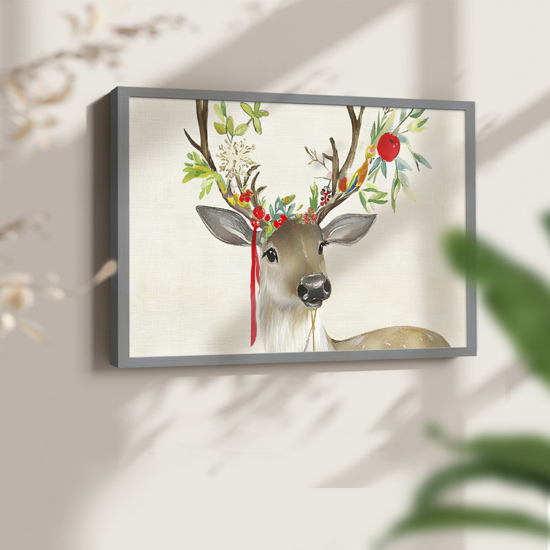 «Chirstmas Art-L», reproduction encadrée, H 22 po x l 28 po, Gris