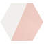 Carreau de porcelaine hexagonale 8 po GeoHex Burst-59905463