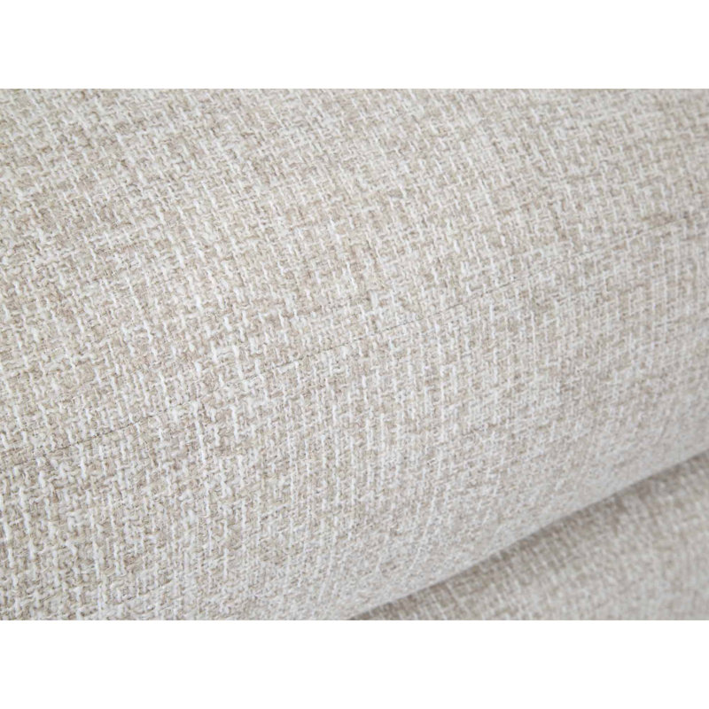 Canapé modulaire symétrique 3 pièces Alla, Mélange de polyester ivoire