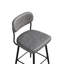 Ensemble de chaises de bar rotatives à 360 ° avec coussins en cuir et supports en fer pour un confort et un style variés-631269246