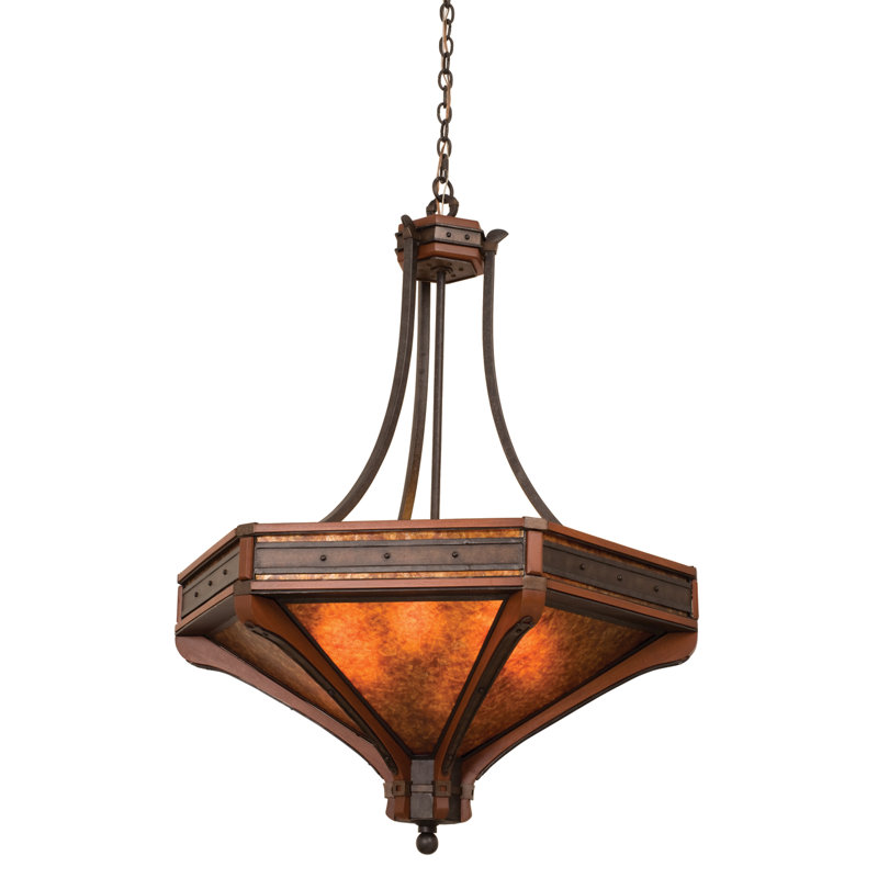 Luminaire suspendu bol 6 lumières Aspen, H 47,25 po