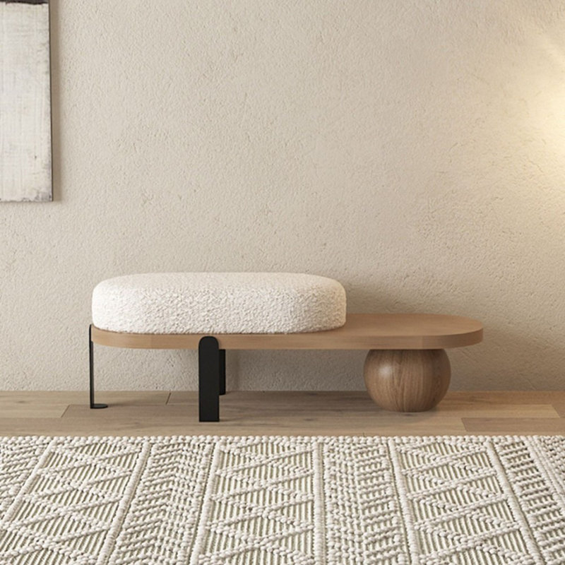 Upholstered Bench, Burlywood