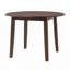 Table de salle à manger extensible ronde pliante pour petits espaces (42,36 po, brun, 2 à 4 places)-1203211535