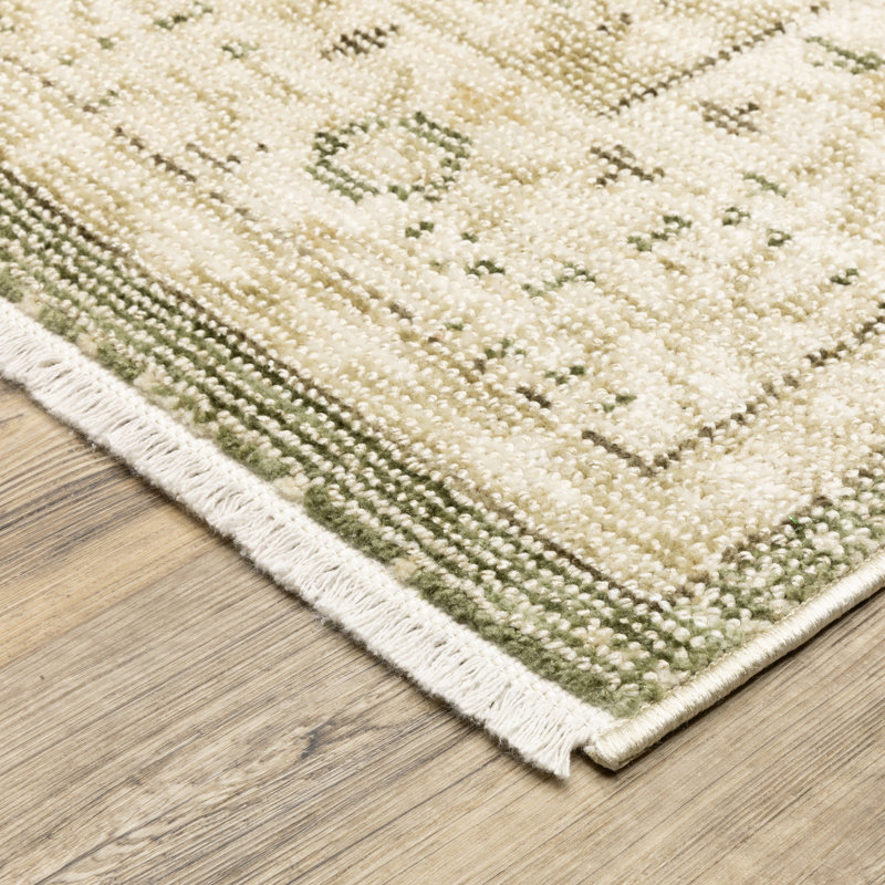 Tapis à franges Olin, Rectangle 5 pi 3 po x 7 pi 6 po