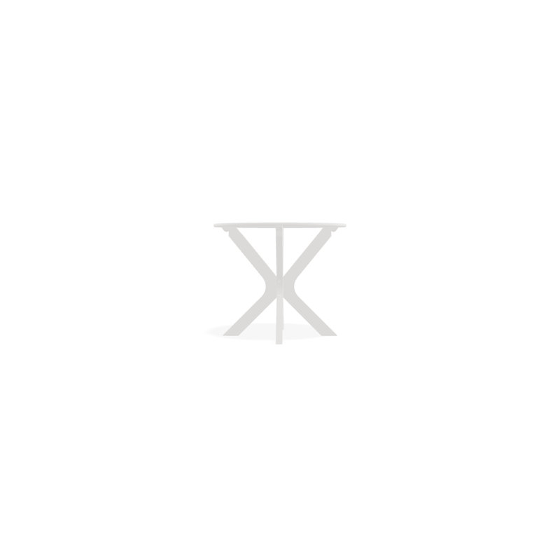 Table d'appoint en plastique Wexler, Neige