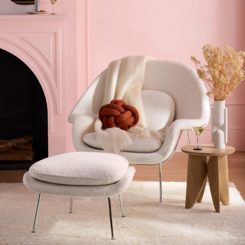 Ensemble de chaise longue et repose-pieds Averly