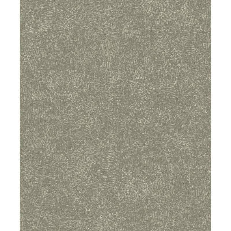 Dollison 10.05m x 53cm Textured Metallic Finish Wallpaper Roll, Grey