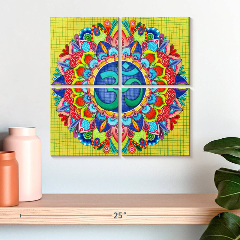 Adella Om Mandala, H 18 po x l 18 po