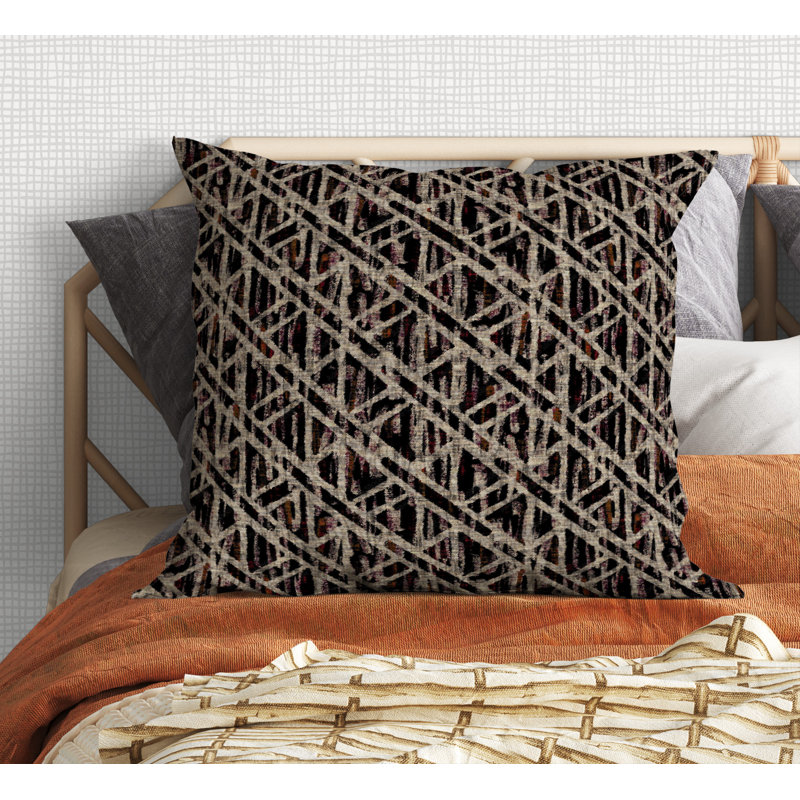 Ardinn Geometric Outdoor Reversible Throw Pillow, 18" x 18"